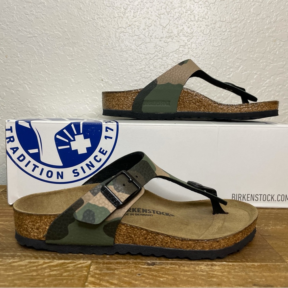 Birkenstock Gizeh Kids BS Desert Soil Camo Khaki NIB
